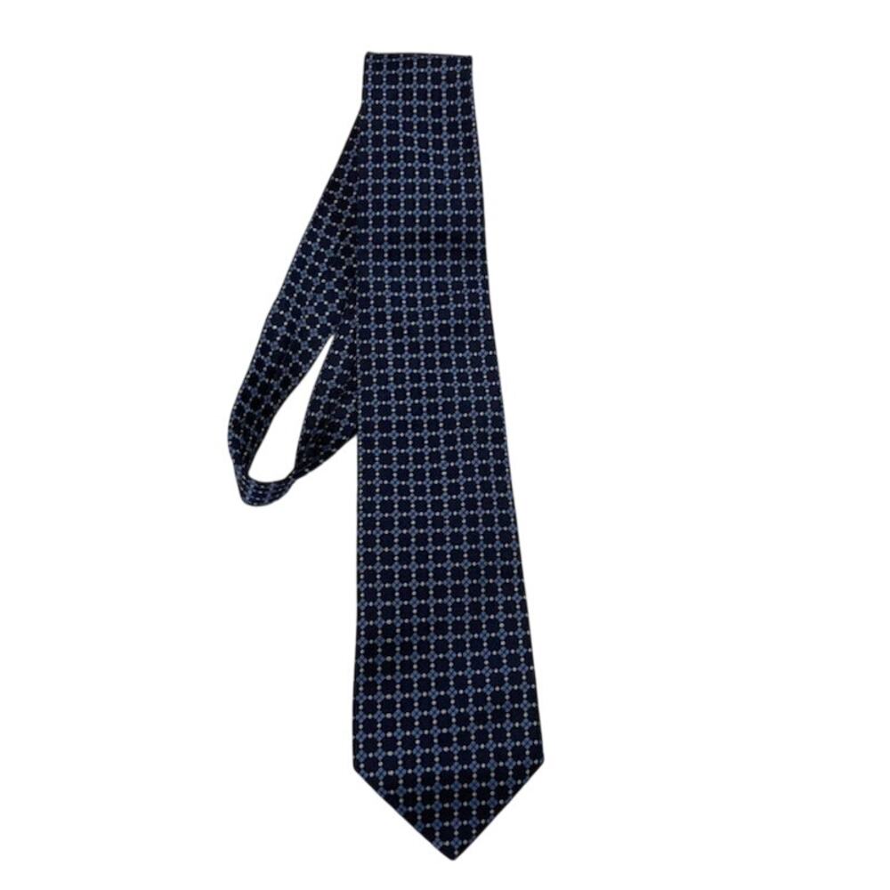 Lauren Ralph Lauren men's geometric diamond matrix silk tie.
